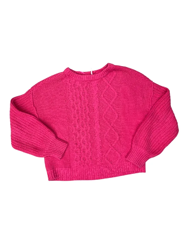 Women's Hiking Pullovers-Sweater By Free People In Pink & Purple, Size: M