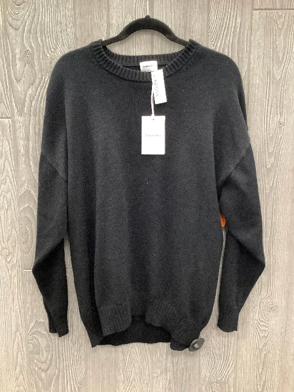 Women's Back-Open Pullovers-Sweater Cashmere By Aritzia In Black, Size: M