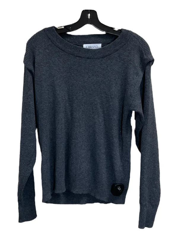 Women's Relaxed Fit Pullovers-Sweater By Clothes Mentor In Grey, Size: M