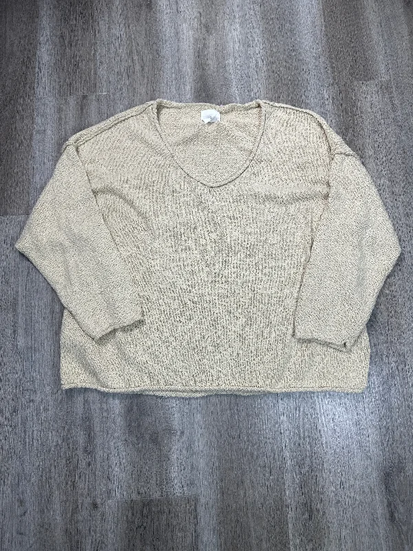 Women's Poncho Pullovers-Sweater By Aerie In Tan, Size: Xl