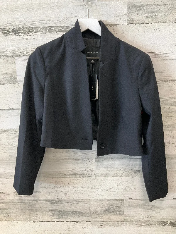 Women's Houndstooth Blazers-Blazer By Banana Republic In Black, Size: S