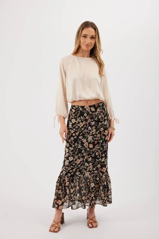 Women's Travel Skirts-Tara Midi Skirt