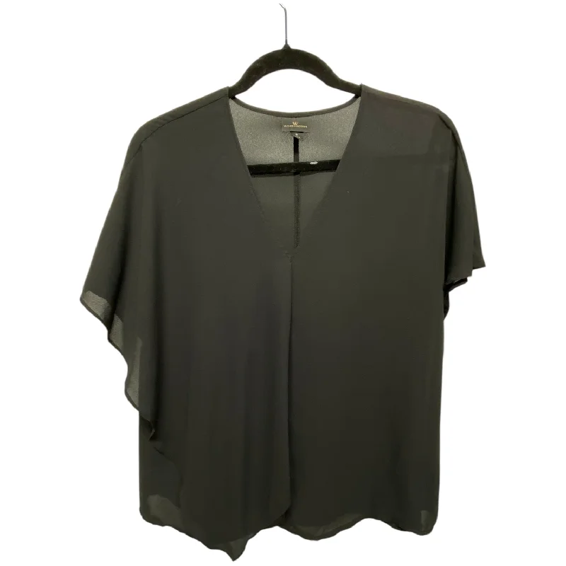 Top Short Sleeve By Worthington In Black, Size: S