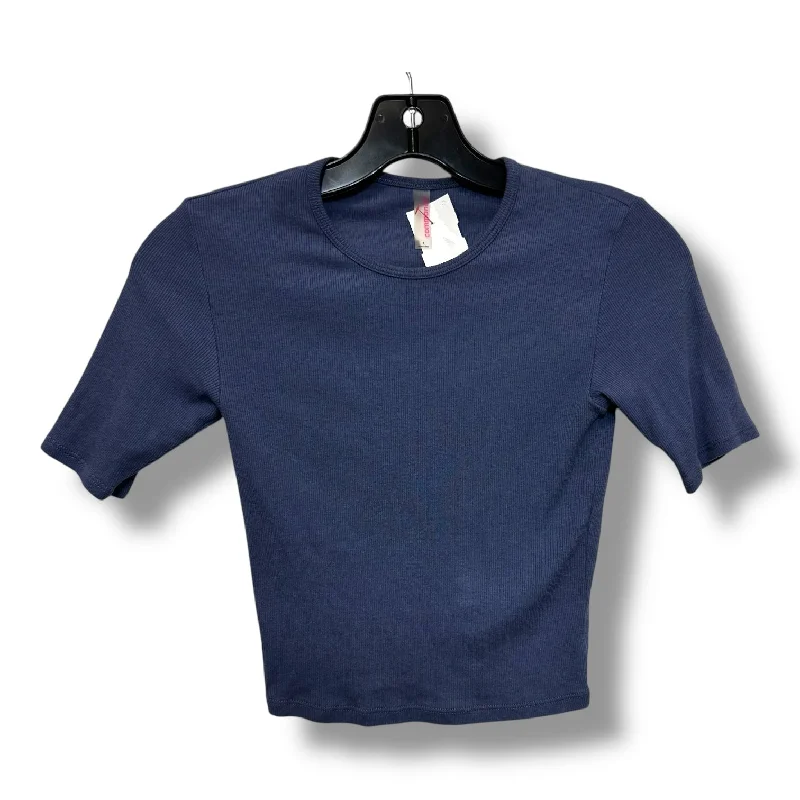 Top Short Sleeve By Commando In Blue, Size: S