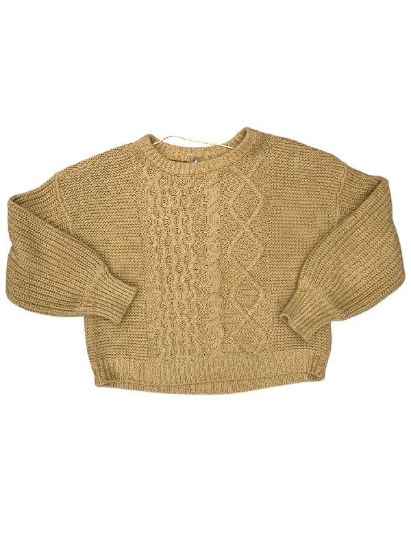 Women's Holiday Pullovers-Sweater By Free People In Tan, Size: M