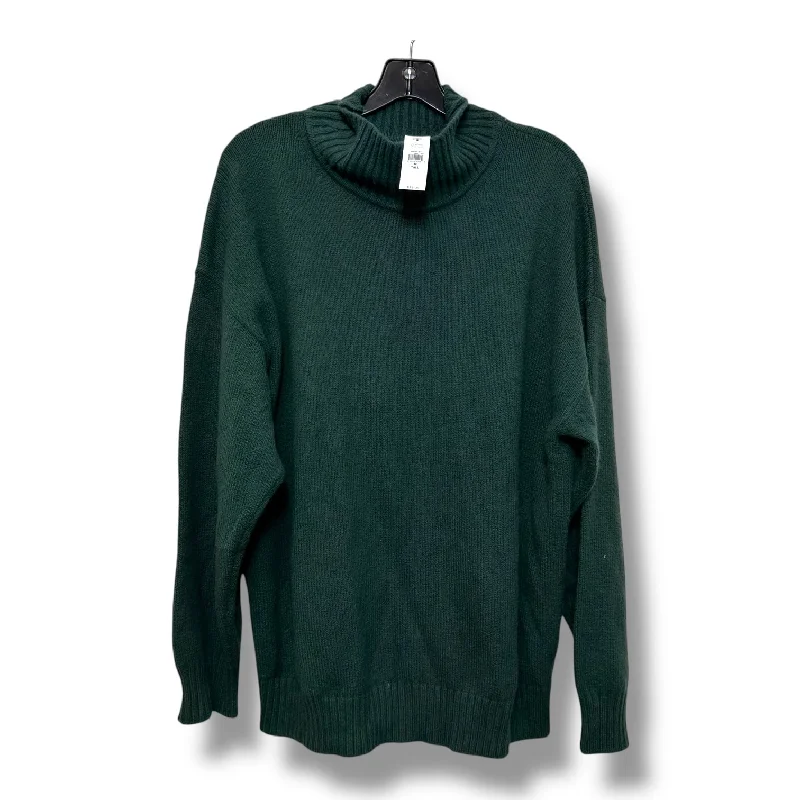 Women's Fringe Ruffle Pullovers-Sweater By Gap In Green, Size: M tall