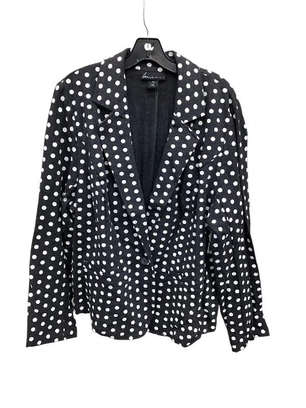 Women's High-Quality Blazers-Blazer By Lane Bryant In Polkadot Pattern, Size: 22