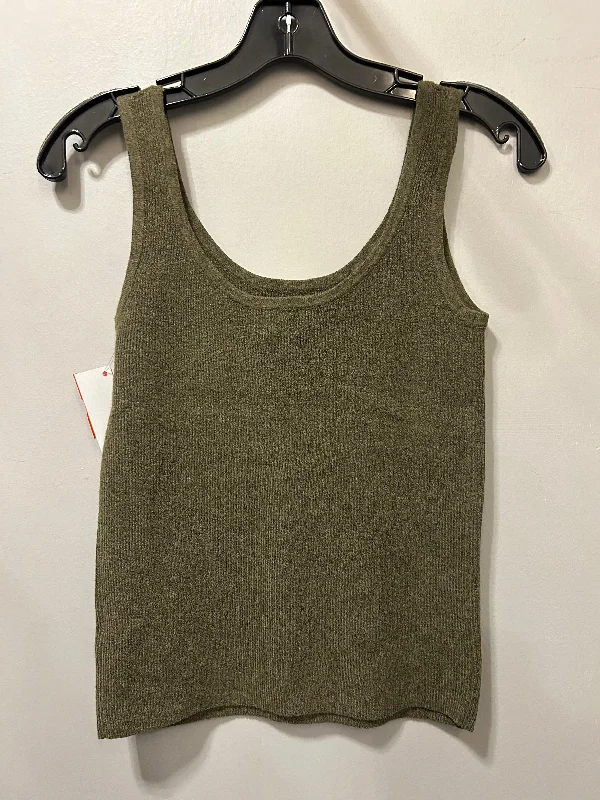 Women's Maxi Denim Pullovers-Sweater Short Sleeve By A New Day In Green, Size: Xs