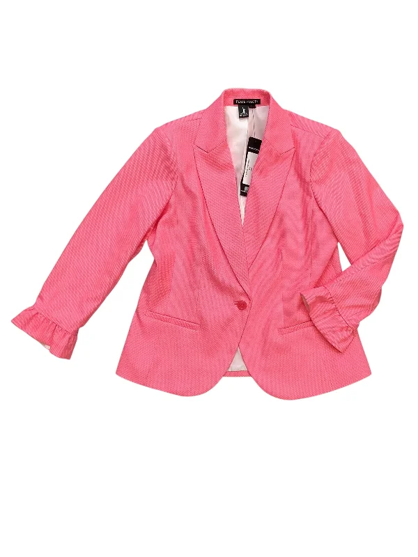 Women's Edgy Blazers-Blazer By Cma In Pink, Size: S