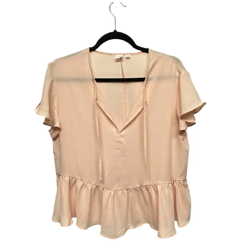 Top Short Sleeve By Gap In Tan, Size: M