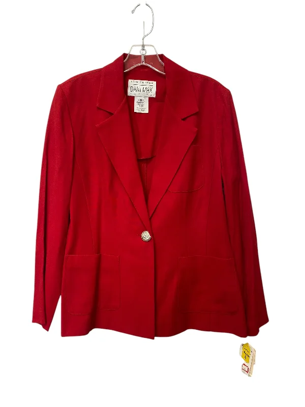 Women's Size Inclusive Blazers-Blazer By Clothes Mentor In Red, Size: 6p