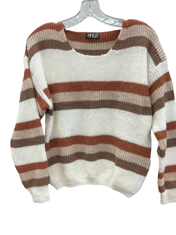 Women's Textured Pencil Pullovers-Sweater By Clothes Mentor In Striped Pattern, Size: Xs