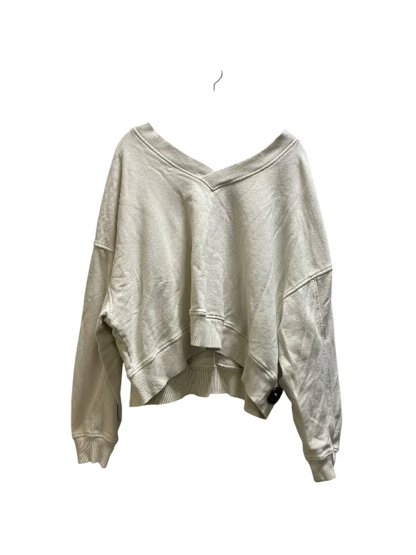 Women's Art Print Pullovers-Sweater By Aerie In Cream, Size: Xl