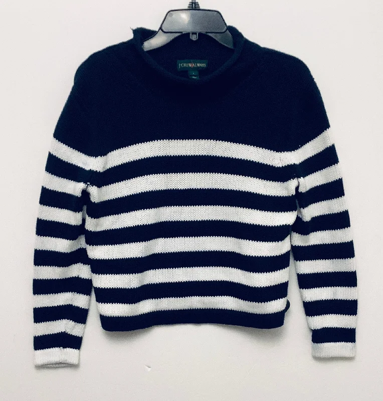 Women's Long Sleeve Pullovers-Sweater By J. Crew In Striped Pattern, Size: S