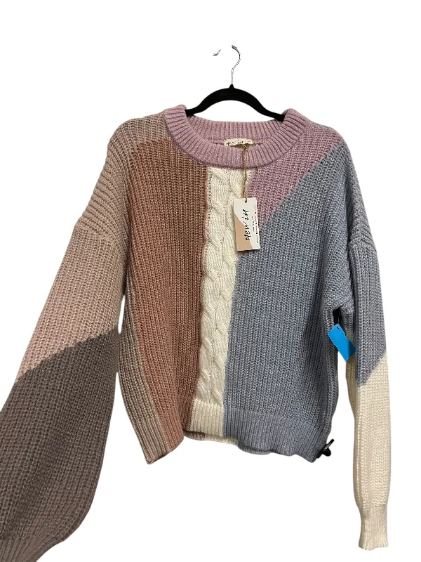 Women's Shawl Collar Pullovers-Sweater By Clothes Mentor In Multi-colored, Size: S