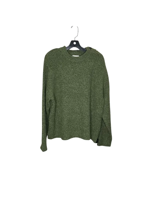 Women's Thermal Pencil Pullovers-Sweater By Ava & Viv In Green, Size: 1x