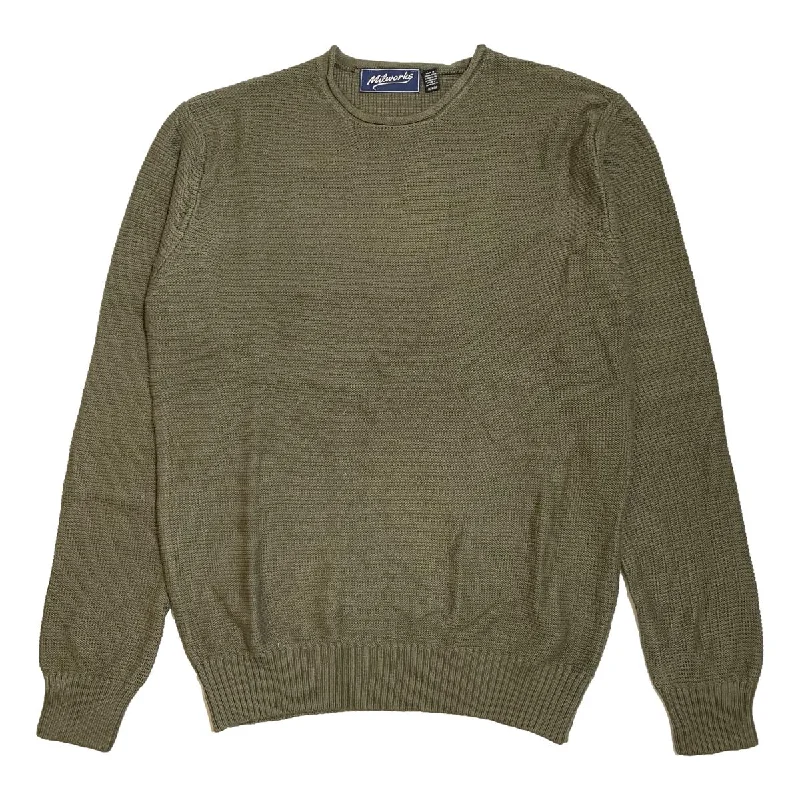 Women's Windproof Pullovers-Roll Neck Sweater Burnt Olive