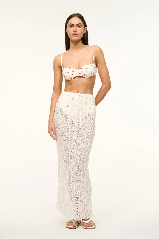 Women's Lace Ruffle Skirts-ST MALO COVERUP SKIRT | IVORY