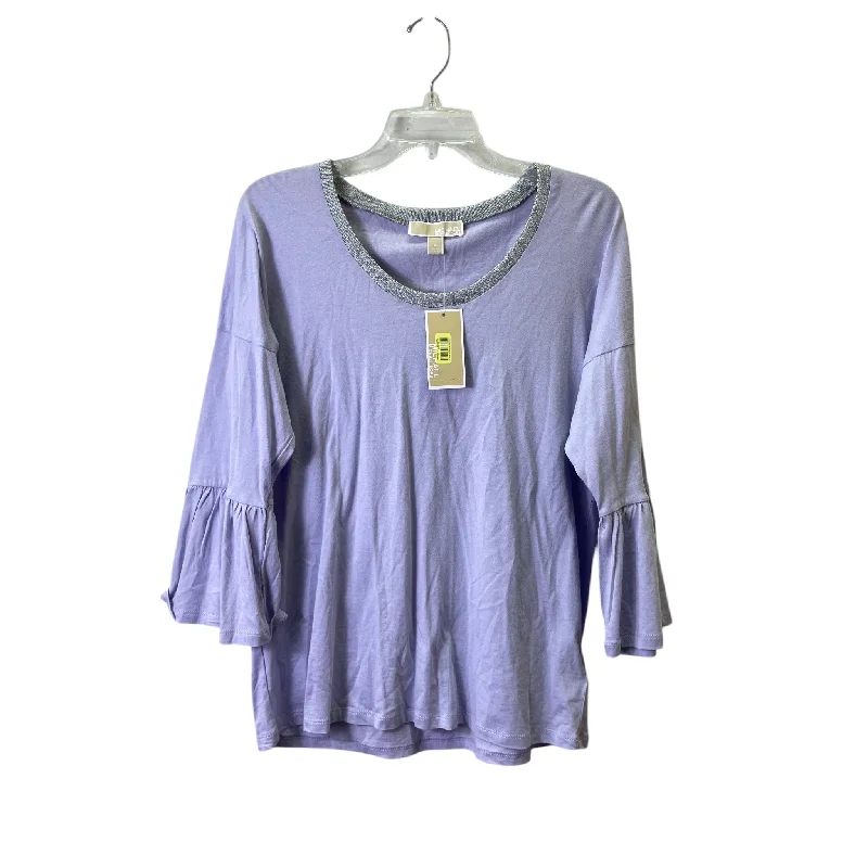 Top Ls Designer By Michael Kors In Purple, Size:M