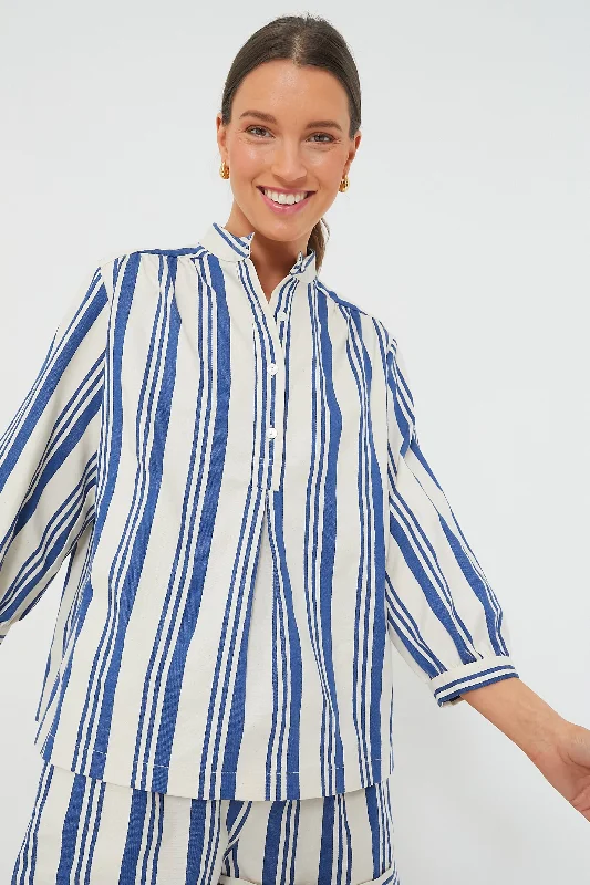 French Blue Stripe Alix Top