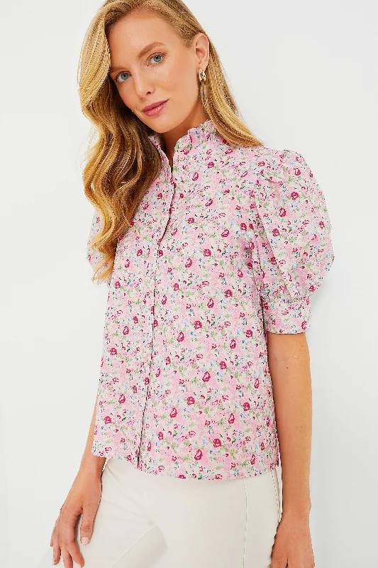 Pink Multi Floral Louisa Blouse