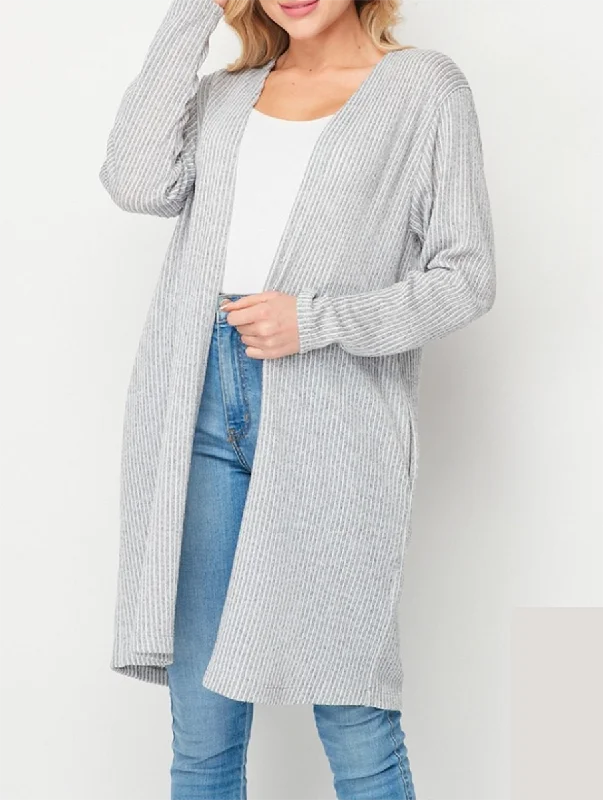 Women's Sleep Cardigans-Beauty and Grace Cardigan in Grey