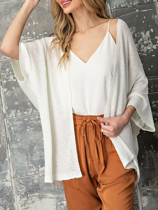 Women's Sequin Ruffle Cardigans-Break Free Short Sleeve Cardigan