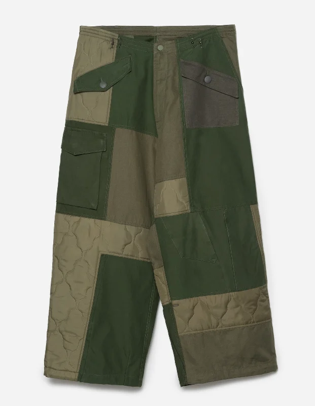 Women's Curvy Fit Pants-5268 Upcycled M59 Cargo Snopants Olive