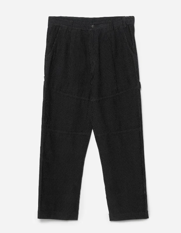 Women's Bold Color Pants-5290 Hemp Cord Carpenter Chino Black