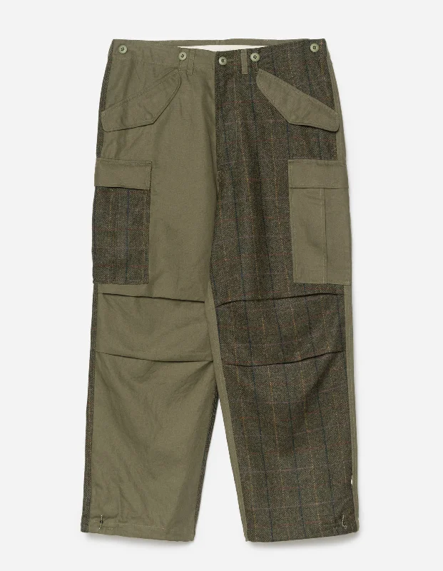 Women's Feminine Pants-5335 Wool M65 Cargo Pants Olive