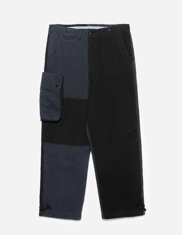 Women's Mid Rise Pants-6026 Maha Boro Deck Pants Black/Charcoal