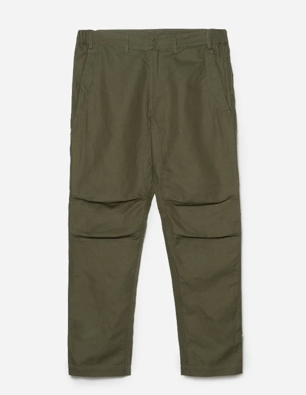 Women's Cotton Pants-7024 MILTYPE Organic Custom Pants Olive OG-107F