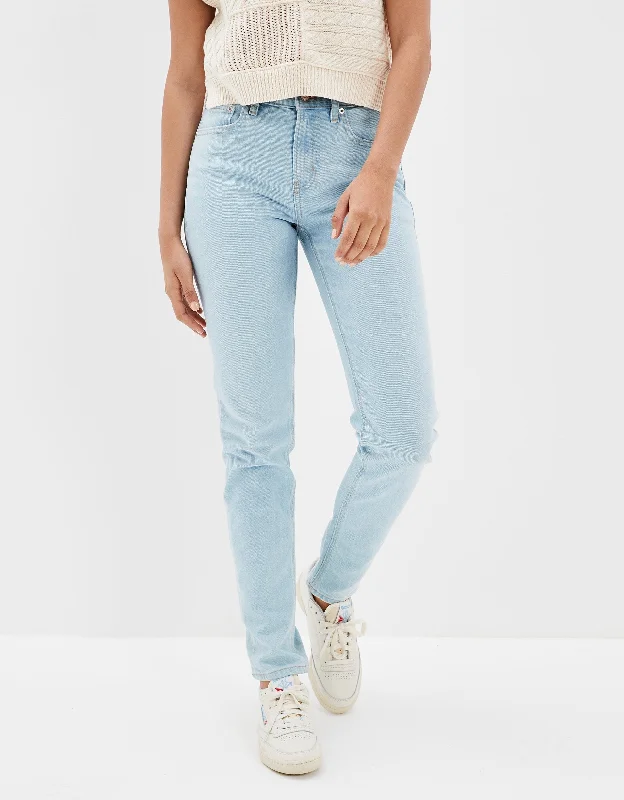 Women's Slit Hem Pants-AE Stretch '90s Skinny Jean