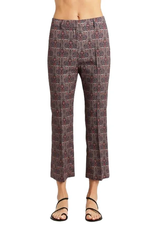 Women's Vacation Pants-Angelica Printed Pant In Admiral