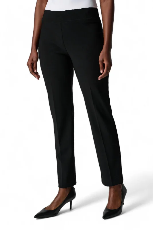 Women's Windproof Pants-Classic Straight Pant In Black