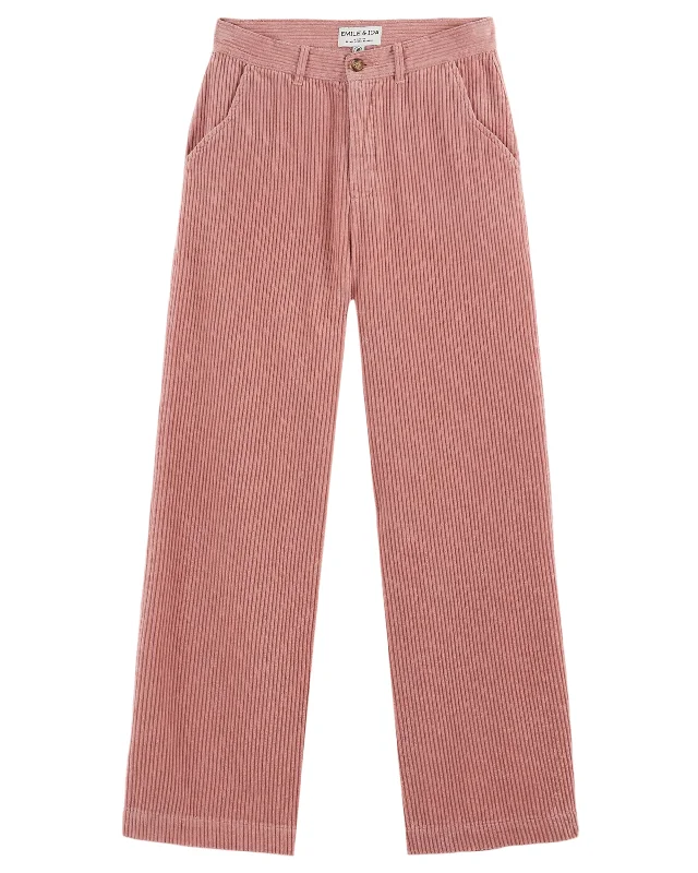 Women's Gaucho Pants-Pantalon Velours Droit