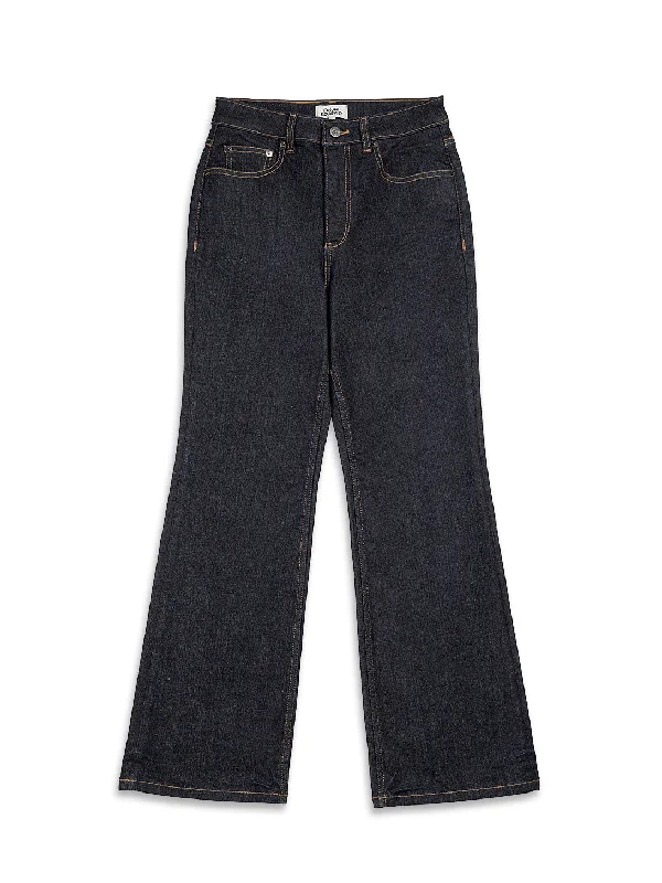 Women's Earth Tone Pants-High Rise Straight Cut