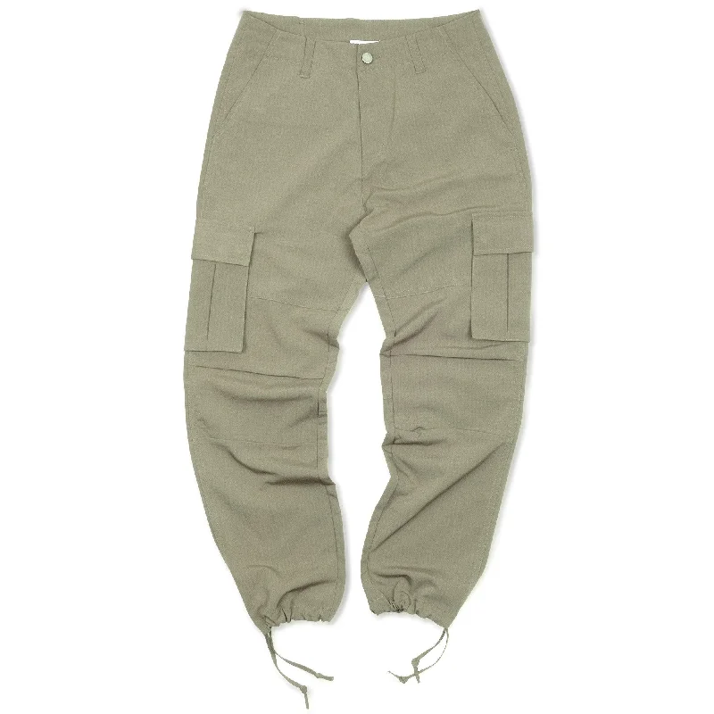 Women's Training Pants-Luxury Cargo Pants - Sage Green