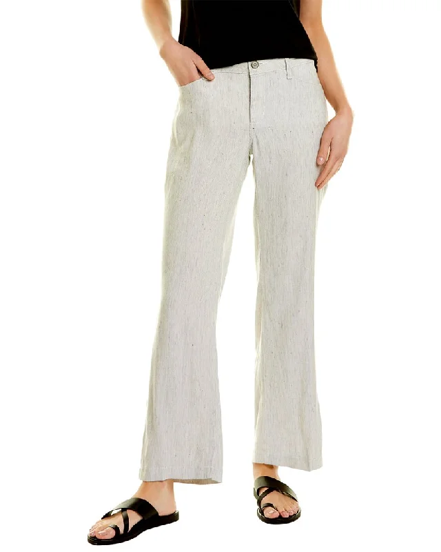 Women's Ethnic Print Pants-NYDJ Petite Linen-Blend Trouser