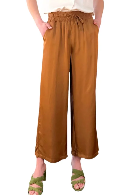 Women's Suit Pants-Orti Pant In Summer Brown