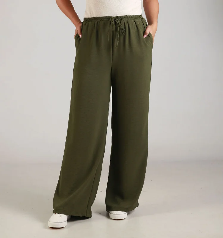 Women's Jogging Pants-RLXWIDELEG-AIRFL-FAT