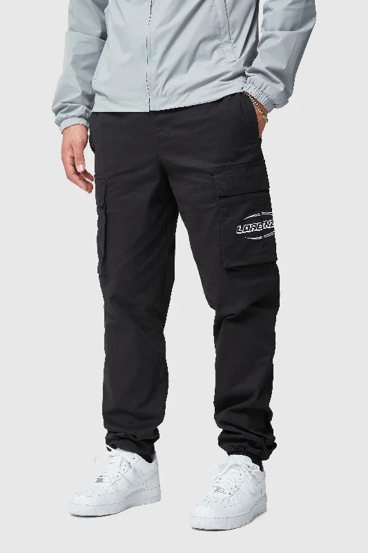 Women's Layered Pants-FUTURA CARGO PANT - BLACK