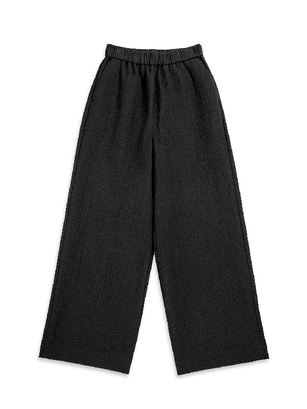 Women's Cozy Pants-Wide Leg Cropped Pants