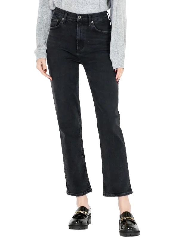 Women's Jean Pants-Wilder Straight Leg Jean In Panoramic Black