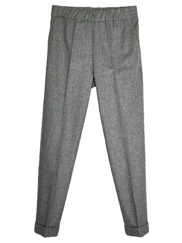 Women's Pastel Pants-Women Brilliance Stretch Pant In Granite