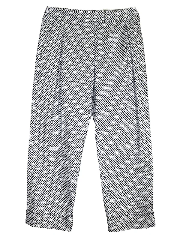 Women's Quick-Dry Pants-Women Dotted Stretch Pant In White/navy