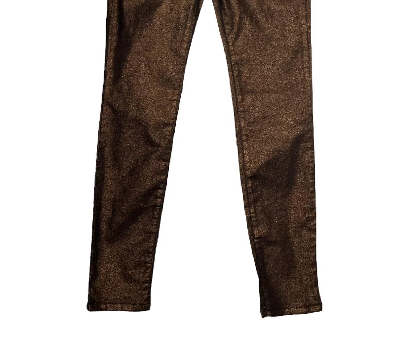 Women's Insulated Pants-Women Straight Leg Jean In Gold