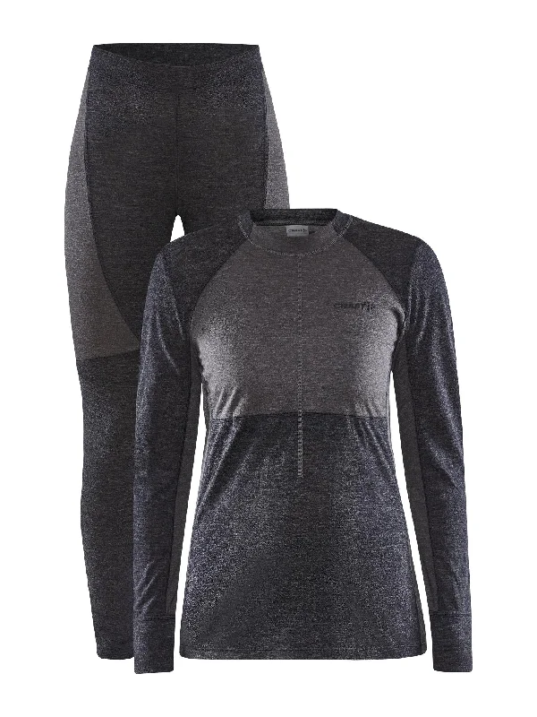 Women's Chic Pants-Women's CORE Wool Mix Baselayer Set